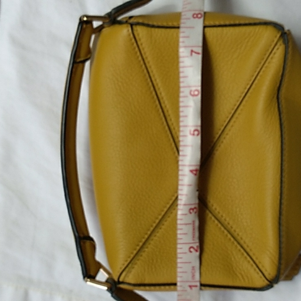 Loewe Mini Puzzle Bag in Mustard Yellow - Picture 5 of 14